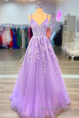 A-Line Prom Dresses Maxi Dresses Formal Court Train Sleeveless Spaghetti Strap Stretch Chiffon With Appliques Shouder Flower