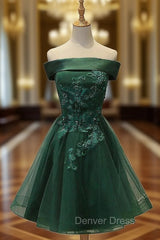 A-line Square Neckline Sleeveless Tulle Satin Short/Mini Homecoming Dresses With Appliqued Beading