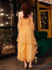 A-Line Tulle Beaded Straps Sweetheart Party Dress, Tulle Short Homecoming Dress