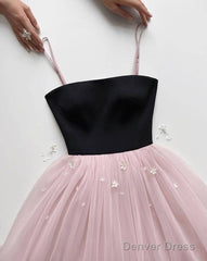 A Line Tulle Short Party Dress Homecoming Dress