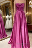 A Line Wedding Guest Dress Sexy Dresses Prom Wear Sweep Brush Train Sleeveless Sweetheart Cotton Backless Crisscross Back With Glitter Ruched Strappy