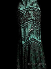 Aesthetic Mermaid Spaghetti Straps Green Prom Dresses Long Party Dresses