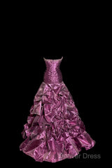 Aesthetic Mermaid Sweetheart Neckline Taffeta Prom Dresses Ruffle Long Party Dresses