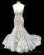 Appliques Wedding Dresses Mermaid Sweetheart Tulle Ruffles