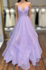 Ball Gown A-Line Prom Dresses Dresses Formal Floor Length Sleeveless Tulle Backless With Pleats Ruffles