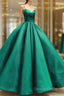 Ball Gowns Dresses Satin V Neck Spagetti Straps