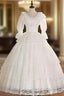 Ball Gown Long Sleeve Tulle Lace Wedding Dresses