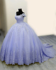 Ball Gown Off The Shoulder Quinceanera Dresses Lace Appliques