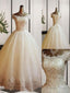 Ball Gowns Off The Shoulder Sequin Floor Length Tulle Wedding Dresses