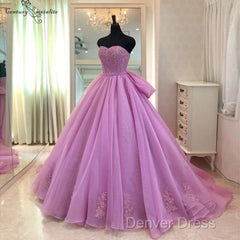 Ball Gown Prom Dresses Floor Length Tulle Quinceanera Dresses