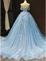Ball Gown Prom Dresses Floral Dresses Quinceanera Court Train Short Sleeve Sweetheart Lace With Pleats Appliques