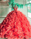 Ball Gowns Ruffles Dresses Spaghetti Straps