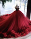 Ball Gowns Ruffles Wedding Dresses Sweetheart Straps