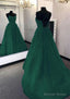 Ball Gowns Scoop Neck Long Floor Length Tulle Prom Dresses