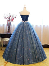 Ball Gown Sleeveless Sweetheart Floor-Length With Beading Net Dresses