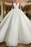 Ball Gowns Spaghetti Straps Floor Length Satin Wedding Dresses