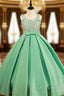 Ball Gowns Spaghetti Straps Sweetheart Crystal Bow Sash Girl Dresses