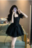 Ball Gowns Square Neckline Black Holiday Dress Birthday Dresses Birthday Outfits