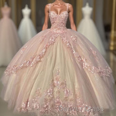 Ball Gown Sweet 16 Dresses Princess Quinceanera Dresses Lace Appliques Sweet 15 Party Prom Ball Gowns