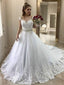 Ball Gowns Sweetheart Court Train Tulle Wedding Dresses With Belt Sash