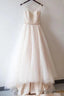 Beach Sequined Shining V Neck Prom Gown Beaded Wedding Dresses