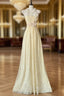 Beautiful A-Line Light Yellow Lace Strapless Prom Dresses Cute Birthday Party Dresses