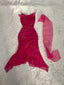 Beautiful A Line Spaghetti Straps Pink Chiffon Prom Dresses