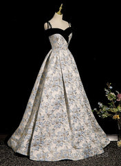 Beautiful Satin Sweetheart Off Shoulder Prom Dresses, A-Line Satin Evening Dresses