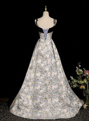 Beautiful Satin Sweetheart Off Shoulder Prom Dresses, A-Line Satin Evening Dresses