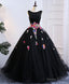 Black Tulle Long Prom Gowns Black Prom Dresses