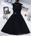 Black A Line Short Homecoming Dresses