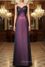 Black and Red Sweetheart Long Prom Dress, Straps Long Prom Dresses