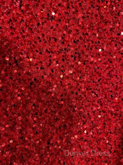 Black Girl Prom Dresses One Shoulder Mermaid Red Prom Dresses | Cheap Sequins Evening Gowns