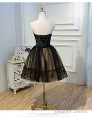 Black Hoco Dress Short Homecoming Dresses