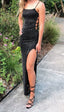 Black Long Prom Dress,Strapless Mermaid Prom Dress,Sparkle Tight Prom Dresses