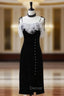 Black Mermaid Velvet Short Prom Dress, Black Short Prom Dresses
