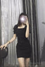 Black Mini Dress Birthday Prom Gowns Short Prom Dresses