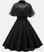 Black Tea Length Homecoming Dress , Charming Dresses