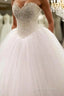 Bling Bling Sweetheart Drop Waist Wedding Princess Dresses Lace Appliques
