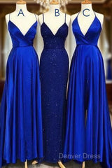 Blue Gray Tulle V Neck Flower Lace Long Dresses Lace Prom Dresses