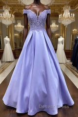 Blue purple lace satin long prom Dresses blue purple formal Dresses