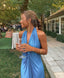Blue Simple Prom Dress Prom Gowns Prom Dress Bridesmaid Dresses