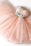 Blush Pink Homecoming Dress, Strapless Lace Homecoming Dress, Short Prom Dresses