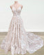 Boho Wedding Dresses V Neck Lace Embroidery