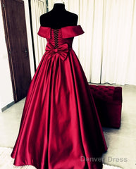 Bow Back Prom Dresses Ball Gowns Off The Shoulder