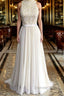 Eye catching Lace Chiffon A Line Wedding Dresses