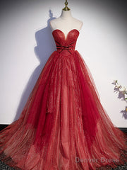 Burgundy A Line Off Shoulder Long Prom Dress Burgundy Evening Dress