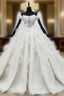 Buy More, Save More White Ball Gowns Tulle Sequins Off the Shoulder Beading Wedding Dresses