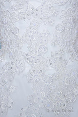 Cap Sleeves Floor-Length Court Train Wedding Dress With Beading