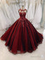 Unique Red Vintage Wedding Dress, Made To Measure Wedding Dress, Prom Dresses, Prom Gowns
